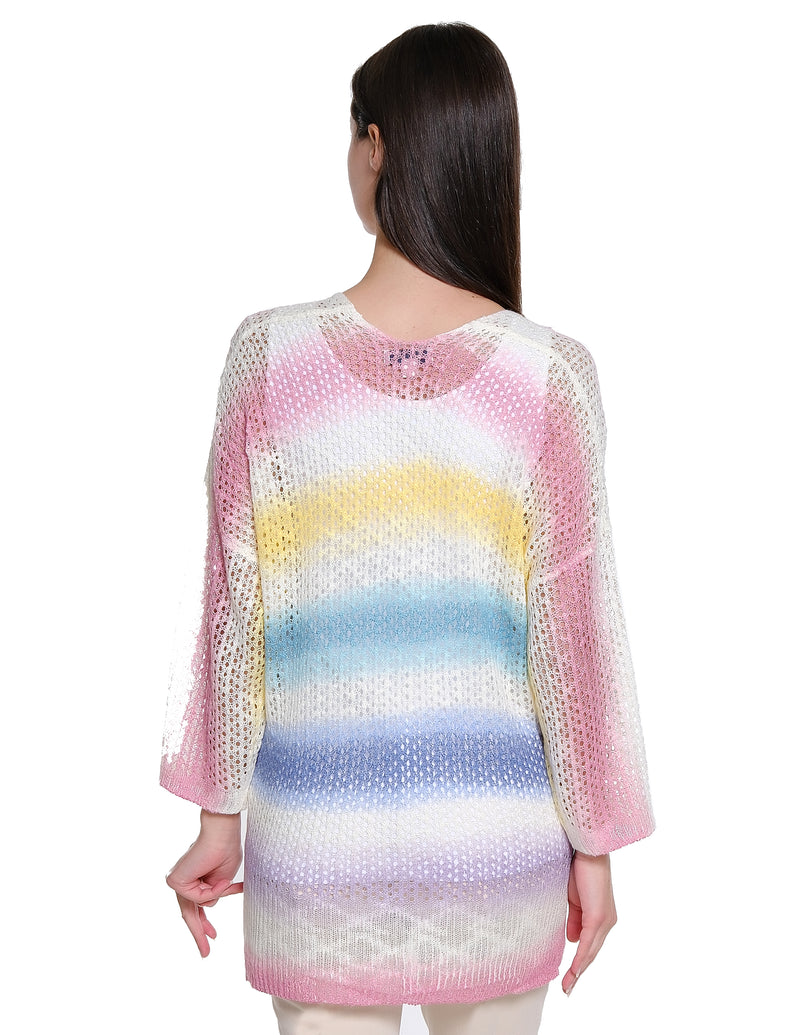 Rainbow Striped Sweater - Multi