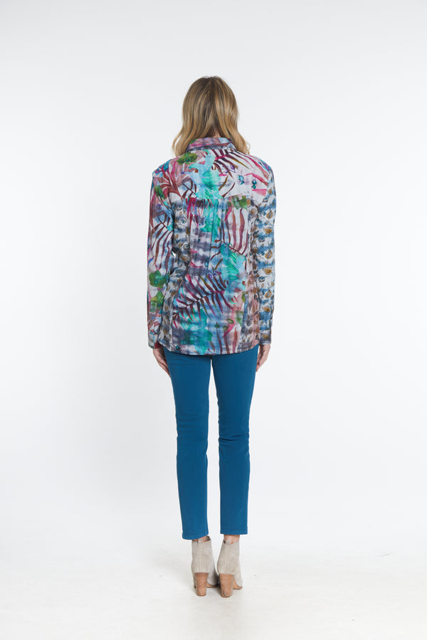 Mixed Print Shirt - Multi